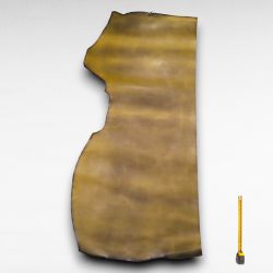 Croupon Tannage végétal ép. 3mm cuir Vachette coloris Vert