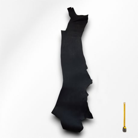 Flanc entier Tannage végétal cuir Vachette ép. 3,2 mm Noir