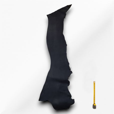 Flanc entier Tannage végétal cuir Vachette ép. 3 mm Noir