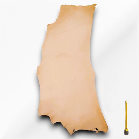 Collet entier Tannage végétal cuir Vachette 2nd choix ép. 2,2 mm coloris Naturel