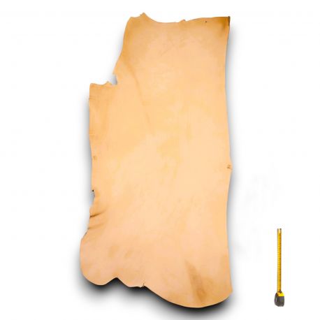 Collet entier Tannage végétal cuir Vachette 2nd choix ép. 3 mm coloris Naturel