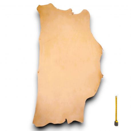 Collet entier Tannage végétal cuir Vachette 2nd choix ép. 2,5 mm coloris Naturel