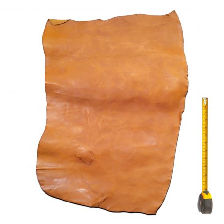 Peau de Vachette cuir Marron patiné