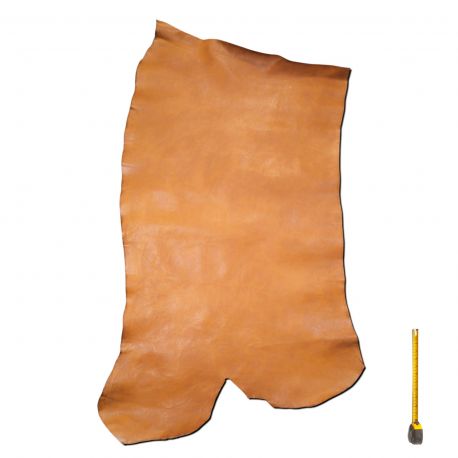 Peau de Vachette cuir Marron patiné