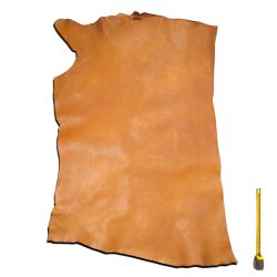 Peau de Vachette cuir Marron patiné