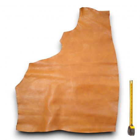 Peau de Vachette cuir Marron patiné