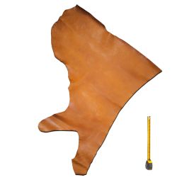 Peau de Vachette cuir Marron patiné