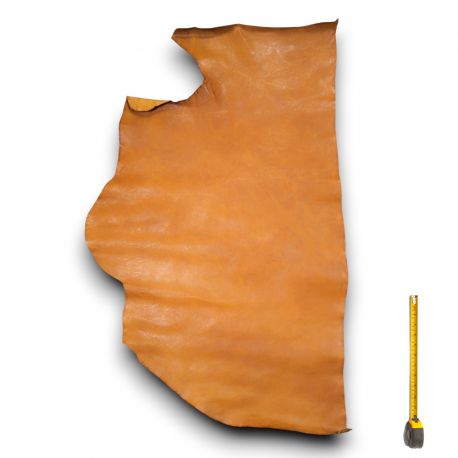 Peau de Vachette cuir Marron patiné