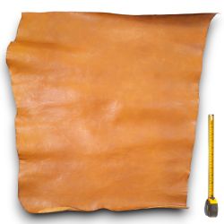 Peau de Vachette cuir Marron patiné