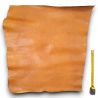 Peau de Vachette cuir Marron patiné