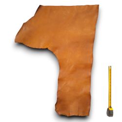 Peau de Vachette cuir Marron patiné