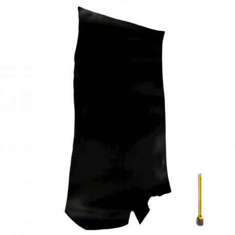Demi-croupon Noir ép. 3mm Vachette Tannage végétal