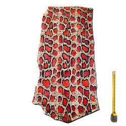 Peau de bovin cuir imprimé Serpent multicolore