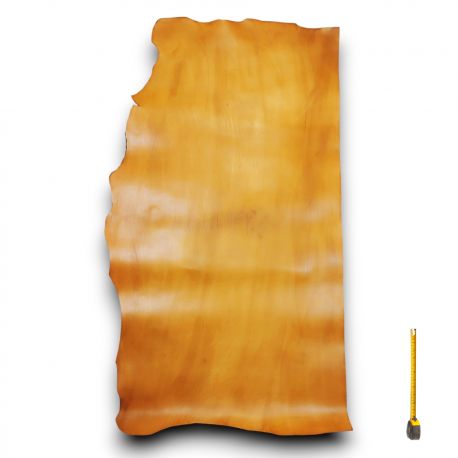 Cuir épais tannage végétal Vachette ép. 2,2mm Marron antique