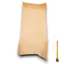 Cuir épais tannage végétal Vachette grade B ép. 2,8 mm peau coloris Naturel