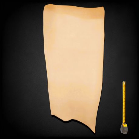 Cuir épais tannage végétal Vachette grade B ép. 2,8 mm peau coloris Naturel