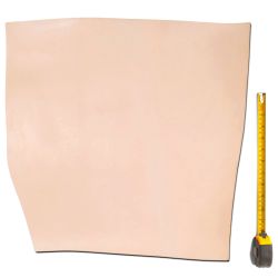 Cuir épais tannage végétal Vachette ép. 3,8 mm peau coloris Naturel