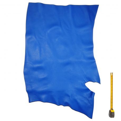 Cuir Veau grainé Tanneries d'Annonay Bleu ép. 2,4mm