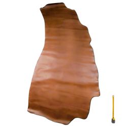 Bande entière Veau gras cuir Marron 2nd choix