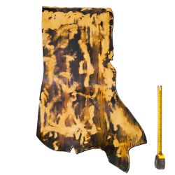 Cuir véritable Marron patiné tannage végétal Wood Collection