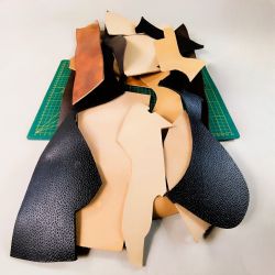 1 kg morceaux cuir tannage végétal Vachette