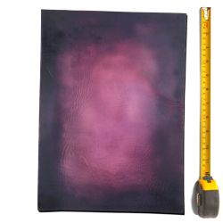 Cuir épais tannage végétal Vachette ép. 3,4 mm Violet antique patiné main