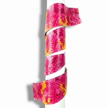 Peau de Serpent Python cuir multicolore