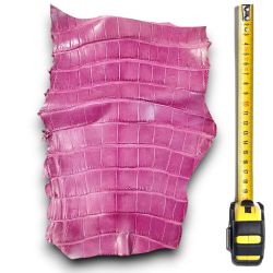 Peau de Crocodile cuir Violet