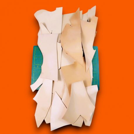 1 kg morceaux cuir Vachette tannage végétal