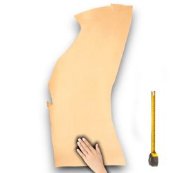 Cuir épais tannage végétal Vachette ép. 3,4 mm peau coloris Naturel