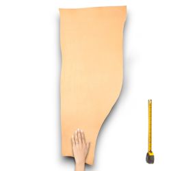 Cuir épais tannage végétal Vachette ép. 3,4 mm peau coloris Naturel