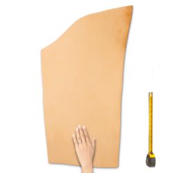 Cuir épais tannage végétal Vachette ép. 3,2 mm peau coloris Naturel