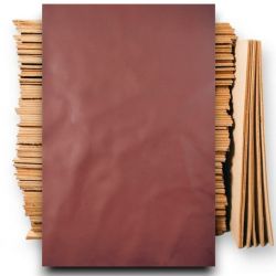 Pièce de cuir véritable peau de Vachette Bordeaux