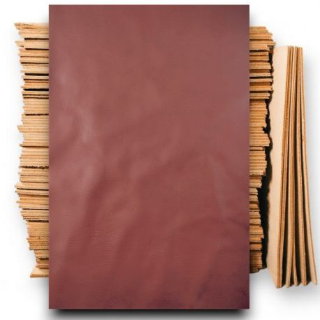 Pièce de cuir véritable peau de Vachette Marron clair