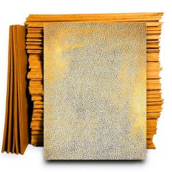 Pièce de cuir véritable peau Jaune doré