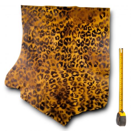 Cuir de Vachette imprimé Léopard