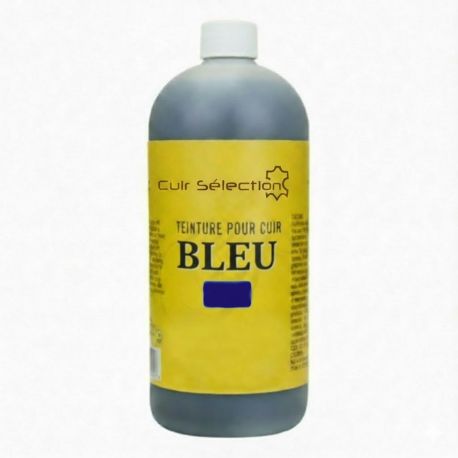 Teinture pour cuir coloris BLEU - 100 ml - Leather dye