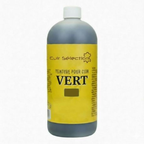 Teinture pour cuir coloris VERT BRONZE - 100 ml - Leather dye