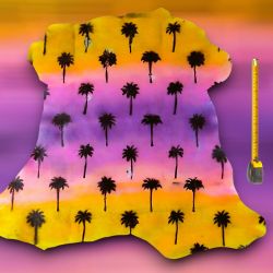 Peau entière de Chèvre finition patinée Tropical Collection