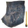 Cuir Vachette tannage végétal ép. 2mm bleu finition patinée