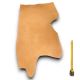 Cuir Vachette tannage végétal ép. 2mm Orange finition patinée
