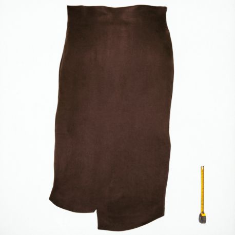 Croupon ép. 2,5mm Tannage végétal cuir Vachette coloris Marron foncé patiné