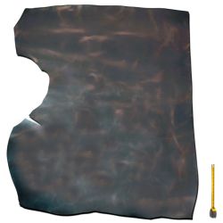 Croupon entier Marron finition lisse tannage végétal ép. 3 mm