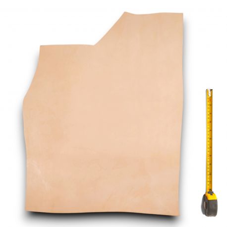 Cuir épais Vachette tannage végétal peau coloris Naturel