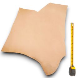 Cuir épais Vachette tannage végétal peau coloris Naturel