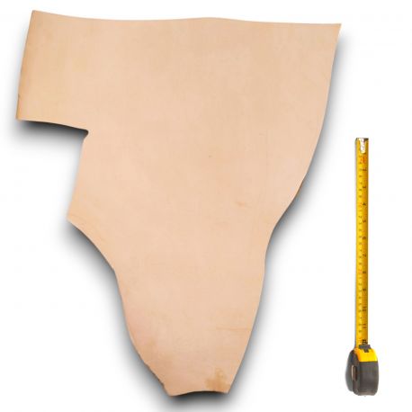 Cuir épais Vachette tannage végétal peau coloris Naturel