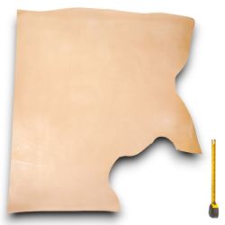 Cuir épais Vachette tannage végétal peau coloris Naturel