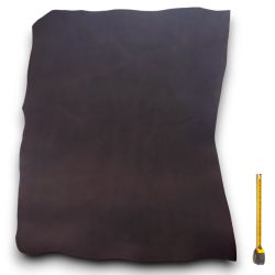 Collet entier Vachette ép. 2,6 mm tannage végétal Marron foncé finition grainée