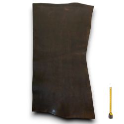 Collet Vachette ép. 3,6 mm tannage végétal Marron foncé finition grainée