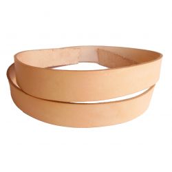 Lanière de cuir Tannage Végétal Naturel longueur 130 cm